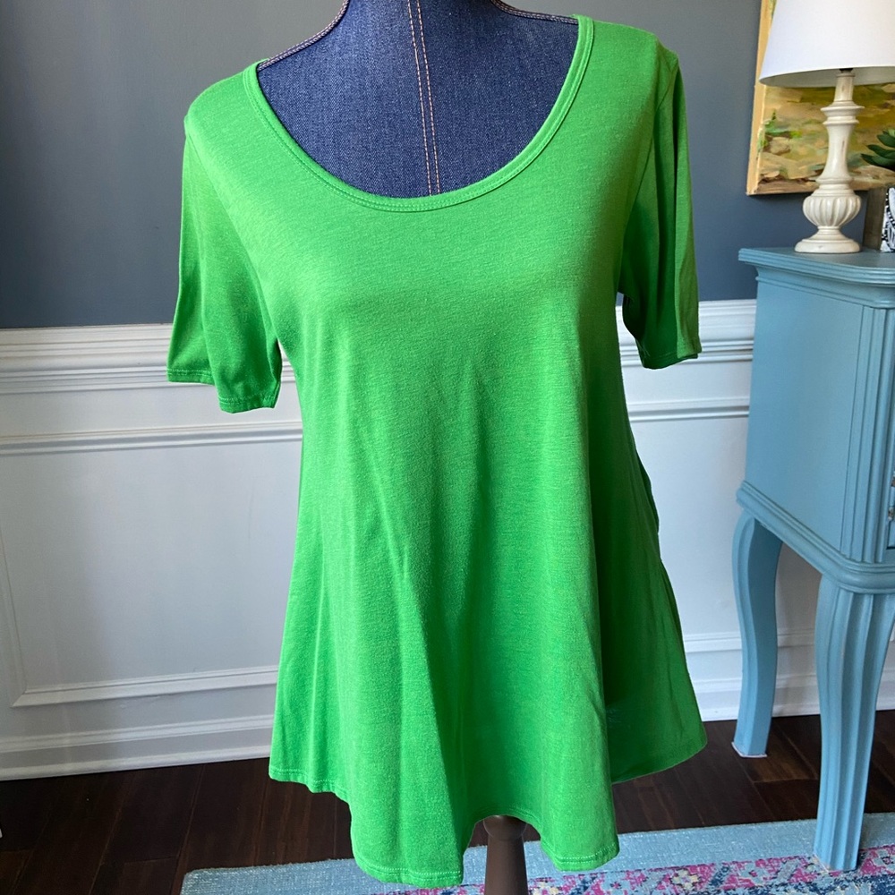 Green LulaRoe Sz S Jersey Tunic